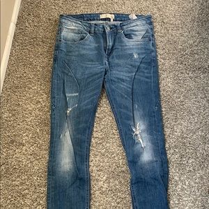 Zara Man Distressed Skinny Jeans